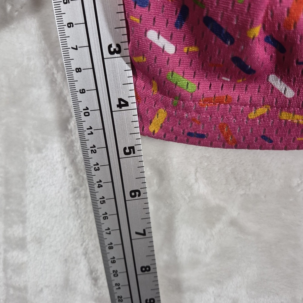 Baseball Lifestyle 101 Ice Cream Shorts Men's Small Pink Candy Sprinkles Casual - Picture 4 of 9